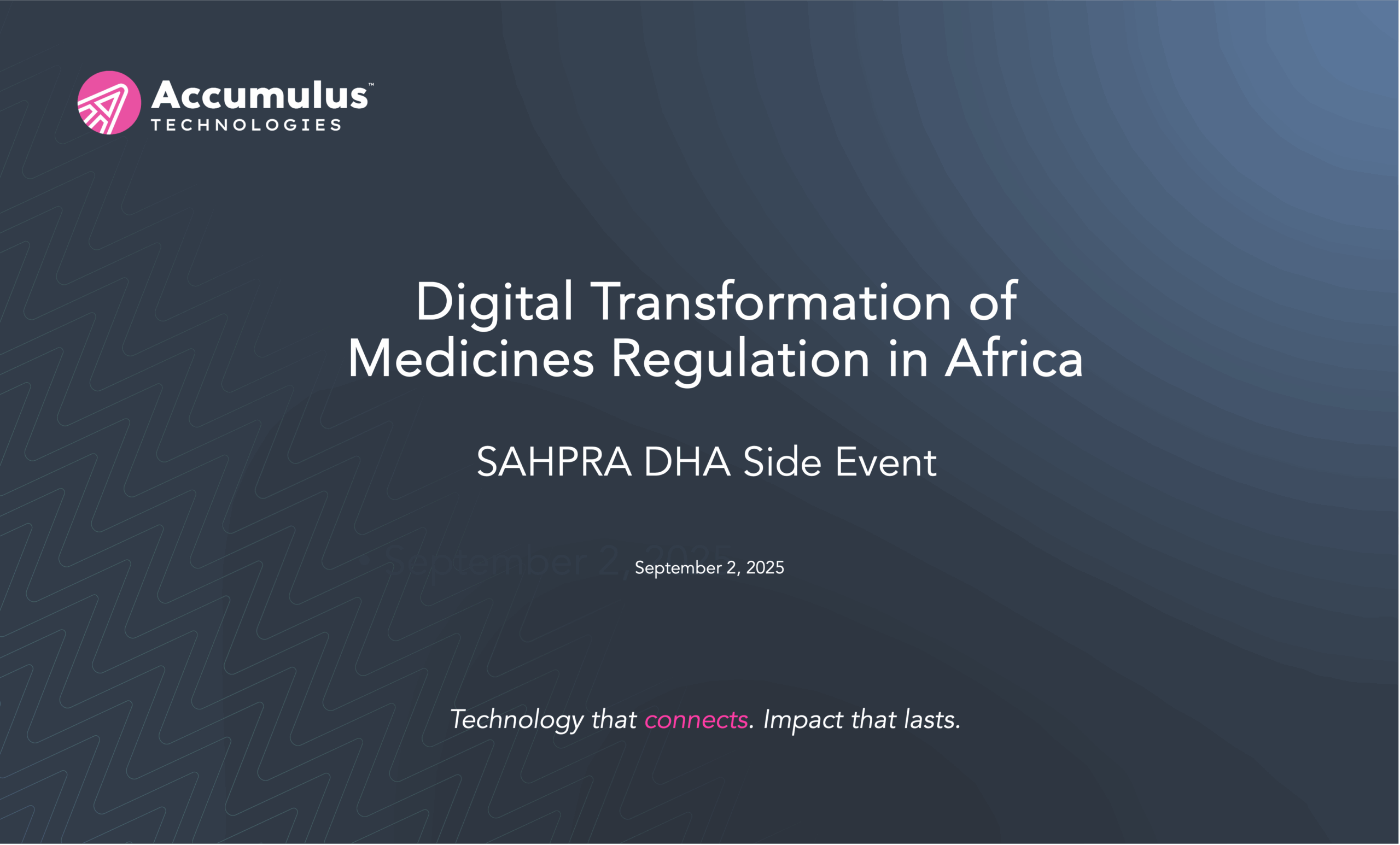 SAHPRA DHA Side Event | Digital Transformation Of Medicines Regulation In Africa Engagement